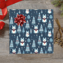 Load image into Gallery viewer, Winter Wonderland Husky Christmas Gift Wrapping Paper - 2 Rolls-Christmas Ornament-Christmas,Siberian Husky,Wrapping Paper-1