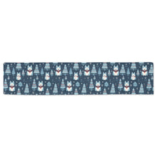 Load image into Gallery viewer, Winter Wonderland Husky Christmas Table Runner-Home Decor-Christmas, Home Decor, Siberian Husky-Black11-ONE SIZE-2