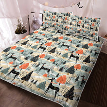 Load image into Gallery viewer, Wintry Wonderland Great Dane’s Christmas Quilt Blanket Bedding Set-Bedding-Bedding, Blankets, Christmas, Great Dane, Home Decor-3