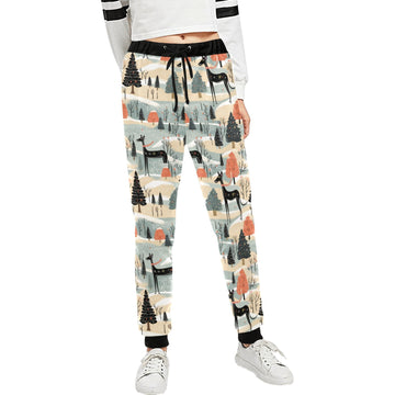 Wintry Wonderland Great Dane’s Christmas Unisex Sweatpants-Apparel-Apparel, Christmas, Dog Dad Gifts, Dog Mom Gifts, Great Dane, Pajamas-XS-1