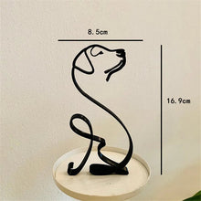 Load image into Gallery viewer, Wire Labrador Silhouette Small Curved Metal Statue-Home Decor-Dog Dad Gifts, Dog Mom Gifts, Home Decor, Labrador, Statue-04-China-13