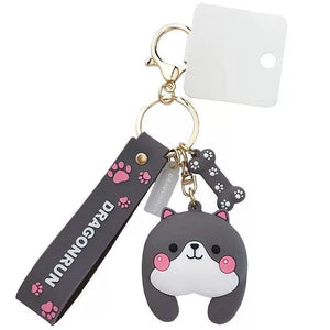 Wishbone Husky Keychain-Accessories-Accessories, Dogs, Keychain, Siberian Husky-2