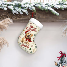 Load image into Gallery viewer, Yellow Labrador Christmas Stocking - Cozy Festive Wishes - Personalize with Photo and Name-Christmas Ornament-Christmas,Christmas Stocking,Personalize Artwork-7