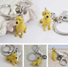 Load image into Gallery viewer, Yellow Labrador Love 3D Metal Keychain-Key Chain-Accessories, Dogs, Keychain, Labrador-2