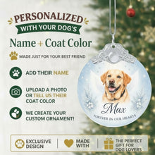Load image into Gallery viewer, Yellow Labrador Ornament - Angel Dog Memorial Design - Personalized with Photo and Name-Christmas Ornament-Christmas,Christmas Ornament,Labrador,Personalize Artwork-2