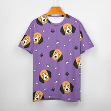 Load image into Gallery viewer, Yes I Love Beagles Soft All Over Print Women&#39;s Cotton T-Shirt - 4 Colors-Apparel-Apparel, Beagle, Shirt, T Shirt-16