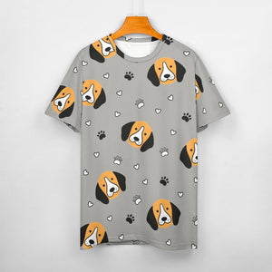 Yes I Love Beagles Soft All Over Print Women's Cotton T-Shirt - 4 Colors-Apparel-Apparel, Beagle, Shirt, T Shirt-7