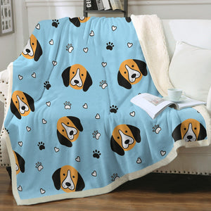 Yes I Love Beagles Soft Warm Fleece Blankets - 4 Colors-Blanket-Beagle, Blankets, Home Decor-13