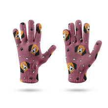 Load image into Gallery viewer, Yes I Love Beagles Touch Screen Gloves - 4 Colors-Accessories-Accessories, Beagle, Dog Dad Gifts, Dog Mom Gifts, Gloves-9