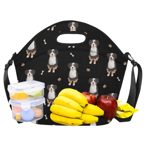 Yes I Love Bernese Mountain Dog Neoprene Lunch Bag-Accessories-Accessories,Bags,Bernese Mountain Dog,Lunch Bags-1