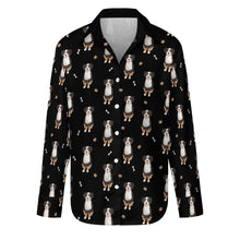 Load image into Gallery viewer, Yes I Love Bernese Mountain Dog Women&#39;s Shirt-Apparel-Apparel,Bernese Mountain Dog,Dog Mom Gifts,Shirt-Midnight Black-S-23