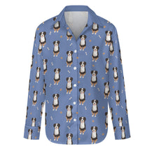 Load image into Gallery viewer, Yes I Love Bernese Mountain Dog Women&#39;s Shirt-Apparel-Apparel,Bernese Mountain Dog,Dog Mom Gifts,Shirt-Slate Blue-S-11