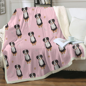 Yes I Love Bernese Mountain Dogs Soft Warm Fleece Blankets - 4 Colors-Blanket-Bernese Mountain Dog, Blankets, Home Decor-13