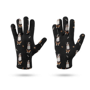 Yes I Love Bernese Mountain Dogs Touch Screen Gloves-Accessories-Accessories, Bernese Mountain Dog, Dog Dad Gifts, Dog Mom Gifts, Gloves-13