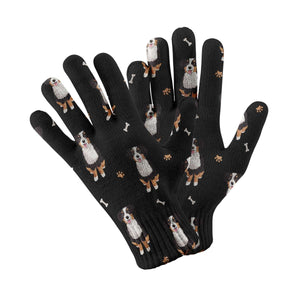 Yes I Love Bernese Mountain Dogs Touch Screen Gloves-Accessories-Accessories, Bernese Mountain Dog, Dog Dad Gifts, Dog Mom Gifts, Gloves-Black-5