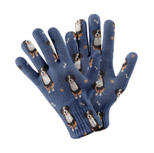 Load image into Gallery viewer, Yes I Love Bernese Mountain Dogs Touch Screen Gloves-Accessories-Accessories, Bernese Mountain Dog, Dog Dad Gifts, Dog Mom Gifts, Gloves-Navy-1