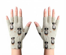 Load image into Gallery viewer, Yes I Love Bernese Mountain Dogs Touch Screen Gloves-Accessories-Accessories,Bernese Mountain Dog,Dog Dad Gifts,Dog Mom Gifts,Gloves-White-Fingerless Gloves-4
