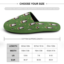 Load image into Gallery viewer, Yes I Love Bernese Mountain Dogs Women&#39;s Cotton Mop Slippers-36-37_（5.5-6）-ForestGreen-10