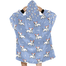 Load image into Gallery viewer, Yes I Love Bull Terriers Blanket Hoodie for Women - 4 Colors-Blanket-Apparel, Blanket Hoodie, Blankets, Bull Terrier-2