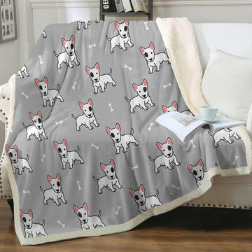 Yes I Love Bull Terriers Soft Warm Fleece Blankets 4 Colors 360x
