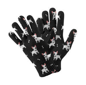 Yes I Love Bull Terriers Touch Screen Gloves-Accessories-Accessories, Bull Terrier, Dog Dad Gifts, Dog Mom Gifts, Gloves-Black-2