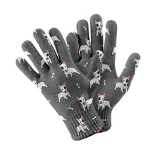 Load image into Gallery viewer, Yes I Love Bull Terriers Touch Screen Gloves-Accessories-Accessories, Bull Terrier, Dog Dad Gifts, Dog Mom Gifts, Gloves-Gray-1