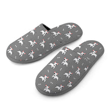 Load image into Gallery viewer, Yes I Love Bull Terriers Women&#39;s Cotton Mop Slippers-Accessories, Bull Terrier, Dog Mom Gifts, Slippers-23