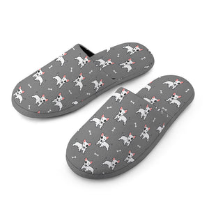 Yes I Love Bull Terriers Women's Cotton Mop Slippers-Accessories, Bull Terrier, Dog Mom Gifts, Slippers-23