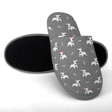 Load image into Gallery viewer, Yes I Love Bull Terriers Women&#39;s Cotton Mop Slippers-Accessories, Bull Terrier, Dog Mom Gifts, Slippers-25