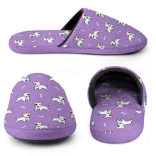 Load image into Gallery viewer, Yes I Love Bull Terriers Women&#39;s Cotton Mop Slippers-Accessories, Bull Terrier, Dog Mom Gifts, Slippers-7
