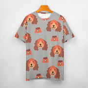 Yes I Love Cocker Spaniels All Over Print Women's Cotton T-Shirt - 4 Colors-Apparel-Apparel, Cocker Spaniel, Shirt, T Shirt-14