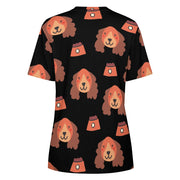 Yes I Love Cocker Spaniels All Over Print Women's Cotton T-Shirt - 4 Colors-Apparel-Apparel, Cocker Spaniel, Shirt, T Shirt-4