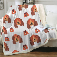 Load image into Gallery viewer, Yes I Love Cocker Spaniels Soft Warm Fleece Blankets - 4 Colors-Blanket-Blankets, Cocker Spaniel, Home Decor-11