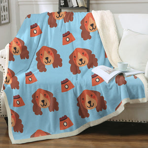 Yes I Love Cocker Spaniels Soft Warm Fleece Blankets - 4 Colors-Blanket-Blankets, Cocker Spaniel, Home Decor-12