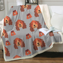 Load image into Gallery viewer, Yes I Love Cocker Spaniels Soft Warm Fleece Blankets - 4 Colors-Blanket-Blankets, Cocker Spaniel, Home Decor-14