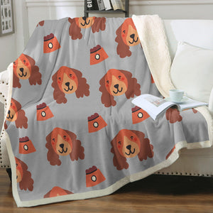 Yes I Love Cocker Spaniels Soft Warm Fleece Blankets - 4 Colors-Blanket-Blankets, Cocker Spaniel, Home Decor-14