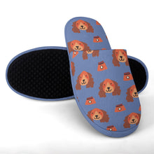 Load image into Gallery viewer, Yes I Love Cocker Spaniels Women&#39;s Cotton Mop Slippers-Accessories, Cocker Spaniel, Dog Mom Gifts, Slippers-23