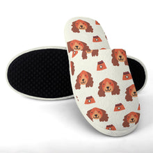 Load image into Gallery viewer, Yes I Love Cocker Spaniels Women&#39;s Cotton Mop Slippers-Accessories, Cocker Spaniel, Dog Mom Gifts, Slippers-6