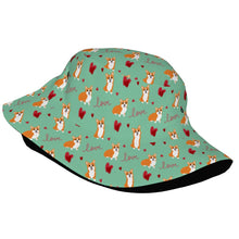 Load image into Gallery viewer, Yes I Love Corgi Bucket Hat-Hats &amp; Caps-14