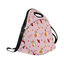 Load image into Gallery viewer, Yes I Love Corgi Neoprene Lunch Bag-Accessories-Accessories,Bags,Corgi,Lunch Bags-11