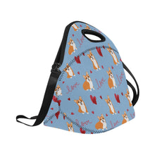 Load image into Gallery viewer, Yes I Love Corgi Neoprene Lunch Bag-Accessories-Accessories,Bags,Corgi,Lunch Bags-13