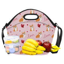 Load image into Gallery viewer, Yes I Love Corgi Neoprene Lunch Bag-Accessories-Accessories,Bags,Corgi,Lunch Bags-14