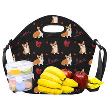 Load image into Gallery viewer, Yes I Love Corgi Neoprene Lunch Bag-Accessories-Accessories,Bags,Corgi,Lunch Bags-15