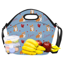 Load image into Gallery viewer, Yes I Love Corgi Neoprene Lunch Bag-Accessories-Accessories,Bags,Corgi,Lunch Bags-16
