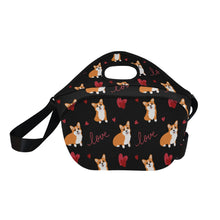 Load image into Gallery viewer, Yes I Love Corgi Neoprene Lunch Bag-Accessories-Accessories,Bags,Corgi,Lunch Bags-6