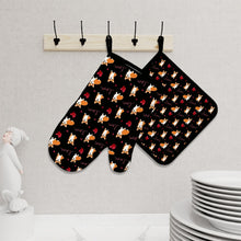 Load image into Gallery viewer, Yes I Love Corgi Oven Mitts and Pot Holder Set-Kitchen Decor-Accessories,Corgi,Dog Mom Gifts-6