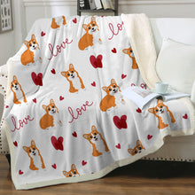Load image into Gallery viewer, Yes I Love Corgi Soft Warm Fleece Blanket-Blanket-Blankets, Corgi, Home Decor-11