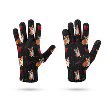 Load image into Gallery viewer, Yes I Love Corgi Touch Screen Gloves - 4 Colors-Accessories-Accessories, Corgi, Dog Dad Gifts, Dog Mom Gifts, Gloves-11
