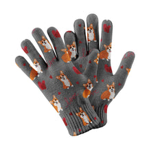 Load image into Gallery viewer, Yes I Love Corgi Touch Screen Gloves - 4 Colors-Accessories-Accessories, Corgi, Dog Dad Gifts, Dog Mom Gifts, Gloves-Gray-3