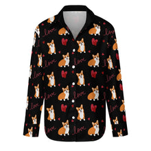 Load image into Gallery viewer, Yes I Love Corgi Women's Shirt-S-Black5-25
